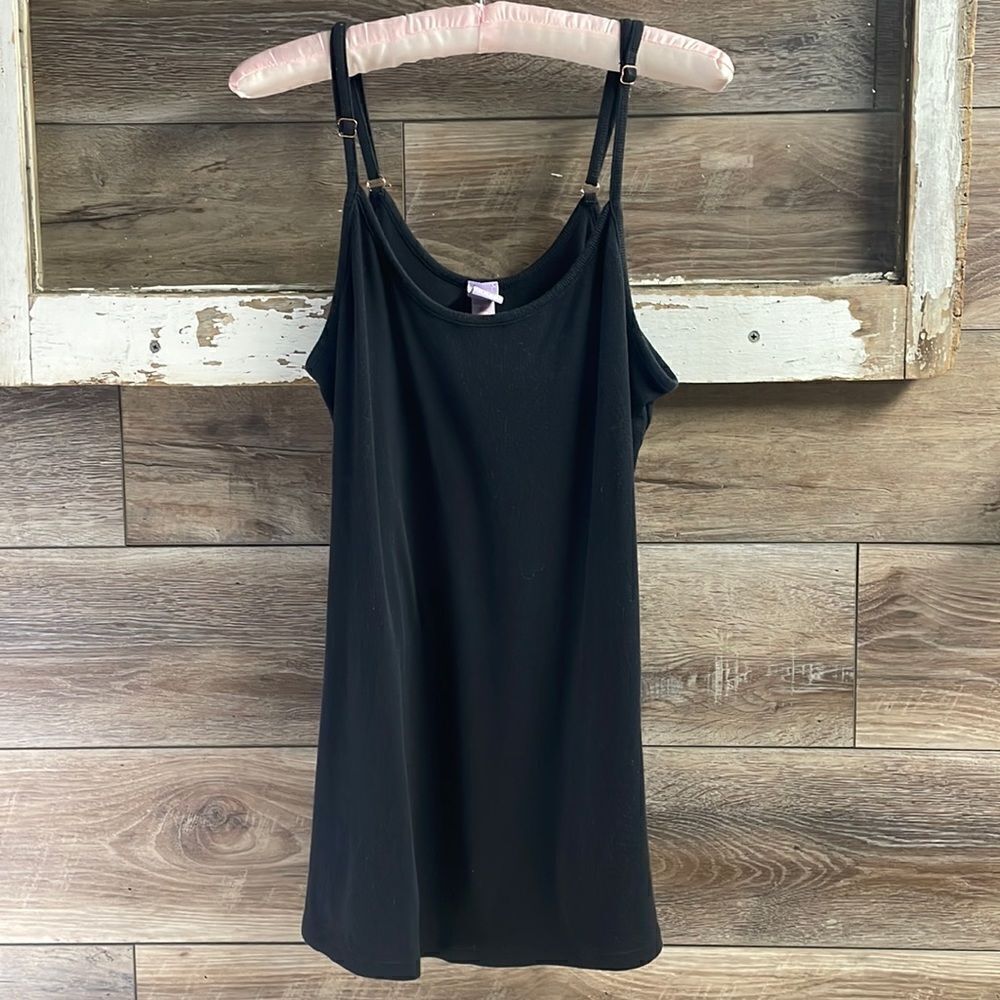 Savage Fenty Tank Top Spaghetti Adjustable Straps, Size 1X, Black